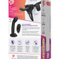 Pegasus 6" Rechargeable P-Spot G-Spot Peg w/Adjustable Harness & Remote Set - Black