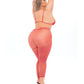 Pink Lipstick Tall Order Bra Top & Leggings Red QN