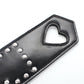 Plesur Cut-Out Heart w/Studs Paddle - Black