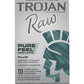 Trojan Raw Pure Feel Non-Latex Condoms - Pack of 10