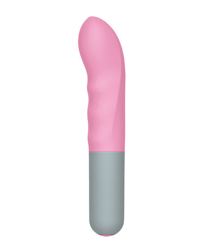 Rock Candy G Spot Vibrator | Betterfinger 7x Small Vibrator | Pink-Grey Textured Best Vibrator for Women