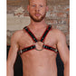 Rouge Chest Harness Large - Black/Red