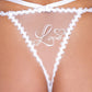 Forever Yours Embroidered Long Line Bra & Panty White LG