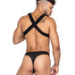 Master Harness w/Hook & Ring Closure Black LG