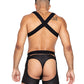 Master Harness w/Hook & Ring Closure Black LG