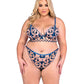 Butterfly Beauty Embroidered Bralette & Panty - Blue 1X