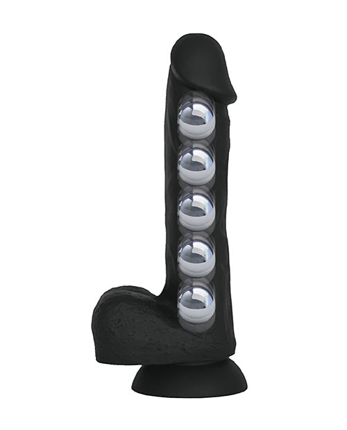 VERS Liquid Silicone Dildo | Suction Cup Dildo | 7.8-Inch Big Black Dildo | Realistic Dildo