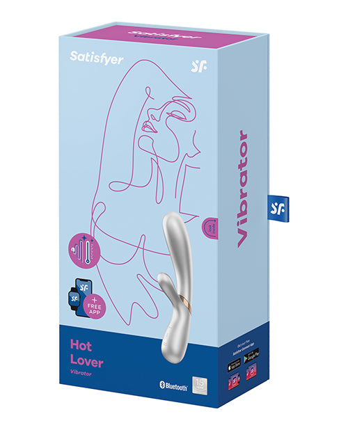 Satisfyer App Controlled Vibrator | Hot Lover G Spot Vibrator | Silver Bluetooth Vibrator | Best Vibrator for Women