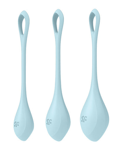 Satisfyer Yoni Power 2 Balls Training Set - Light Blue