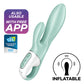 Satisfyer G Spot Vibrator | Air Pump Bunny 5+ Clit Vibrator | Mint Inflatable Rabbit Vibrator | Best Vibrator for Women