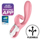 Satisfyer Rabbit Vibrator | Hug Me Waterproof G Spot Vibrator | Pink App Controlled Vibrator | Best Vibrator for Women