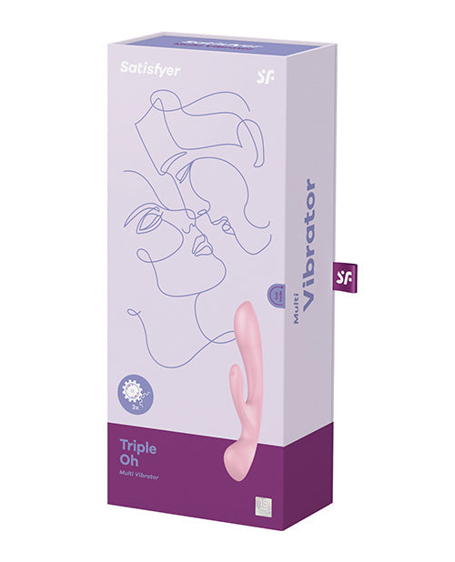 Satisfyer Rabbit Vibrator | Triple Oh G Spot Vibrator | Pink Waterproof Clit Vibrator | Best Vibrator for Women