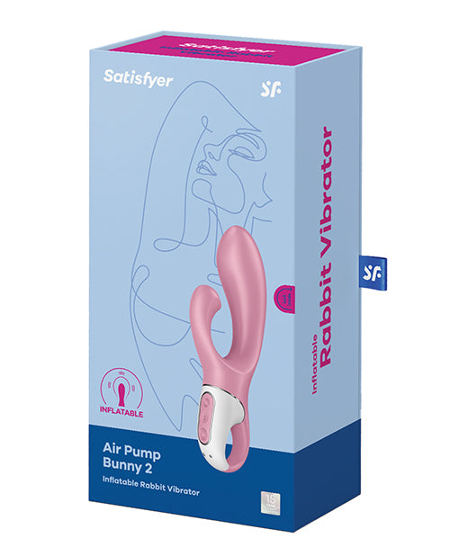 Satisfyer G Spot Vibrator | Air Pump Bunny 2 Inflatable Rabbit Vibrator | Light Red Clit Vibrator | Best Vibrator for Women