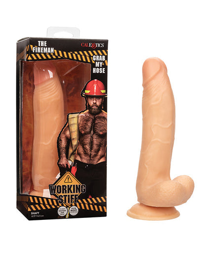 Working Stiff Fireman Realistic Dildo | Suction Cup Dildo | Bendable 6-Inch Big Dildo