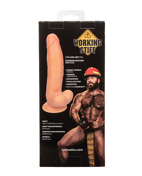 Working Stiff Fireman Realistic Dildo | Suction Cup Dildo | Bendable 6-Inch Big Dildo