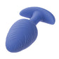 Cheeky Glow in the Dark Vibrating Butt Plug -  Large Blue