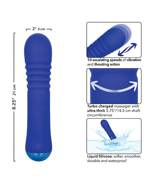 Thicc Chubby Thrusting Wand - Blue