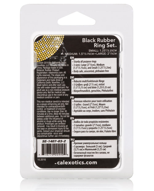 Rubber Ring Set - Black