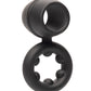 Alpha Liquid Silicone Dual Magnum Ring - Black