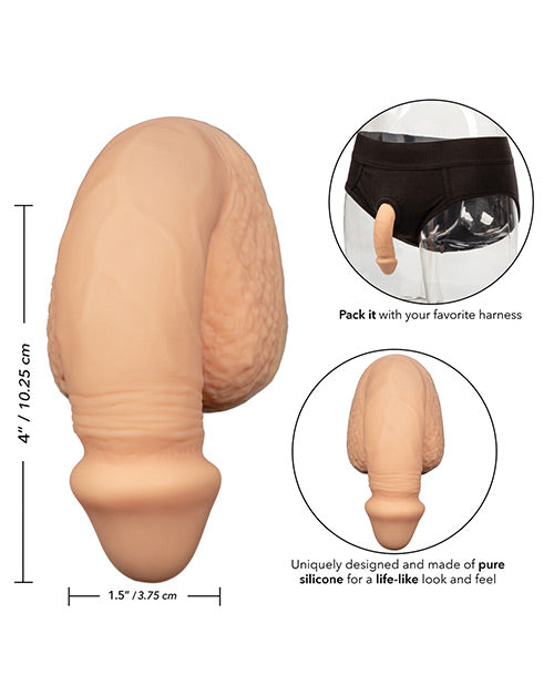 Packer Gear 4" Silicone Packing Penis - Ivory