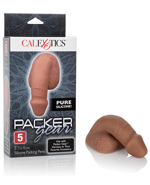 Packer Gear 5" Silicone Packing Penis - Brown