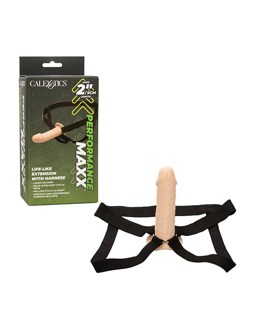 Performance Maxx Life-Like Penis Extension w/Harness - Ivory