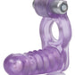 Double Diver Vibrating Enhancer w/Flexible Penetrator - Purple