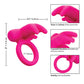 Silicone Rechargeable Triple Clit Flicker - Pink