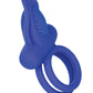 Couples Enhancers Silicone Rechargeable Dual Pleaser Enhancer - Blue