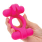 Couple's Enhancer Silicone Rechargeable Rockin' Rabbit Enhancer - Fuchsia