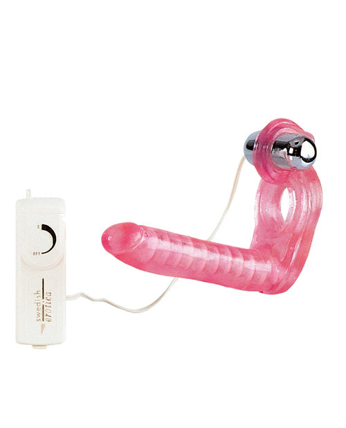 Ultimate Vibrating Dildo | Triple Stimulator Realistic Dildo | Flexible Pink Dildo with Cock Ring