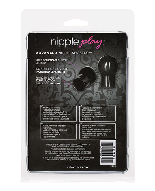 Nipple Play Advanced Nipple Suckers - Black