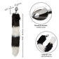 Running Wild Black & White Tail Metallic Anal Probe