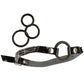 Bound by Diamonds Open Ring Gag - Black