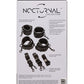 Nocturnal Collection Adjustable Bed Restraints - Black