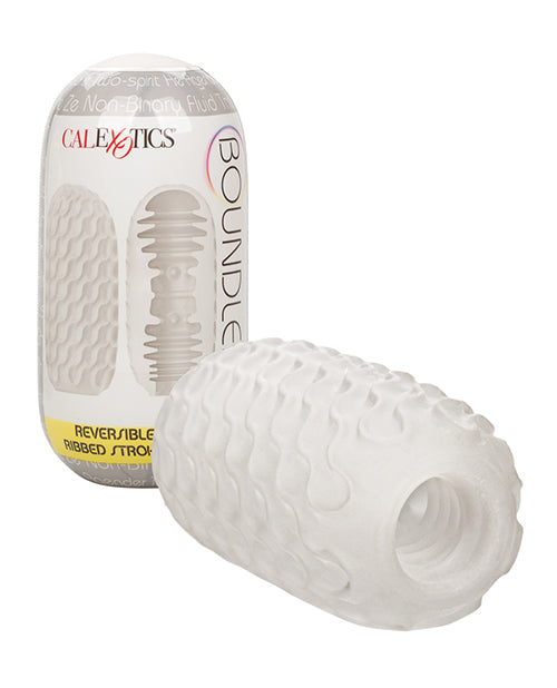 Boundless Reversible Ribbed Stroker - White