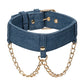 Ride 'Em Premium Denim Collection Collar w/Leash