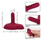 Dual Rider Remote Control Vibrator | Grinding Thrusting Vibrator | Red 12x Ribbed Best Vibrator for Women