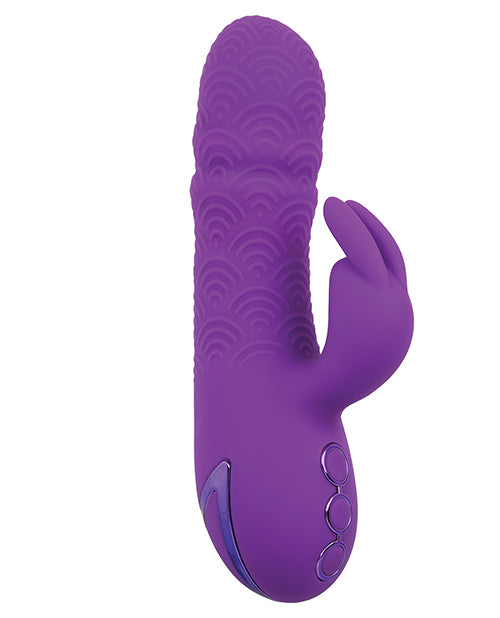 California Dreaming Thrusting Dildo | Manhattan Beach Marvel Dual Stimulation Purple Vibrator