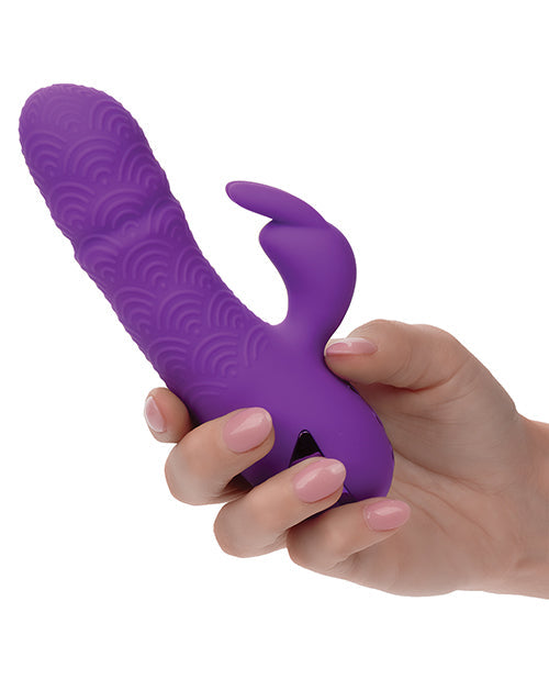 California Dreaming Thrusting Dildo | Manhattan Beach Marvel Dual Stimulation Purple Vibrator