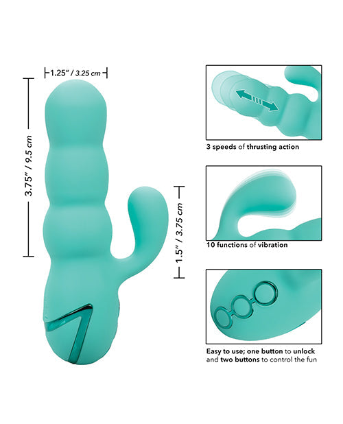 California Dreaming Thrusting Dildo | Del Mar Diva Silicone Dildo | Waterproof 10x Best Vibrator for Women