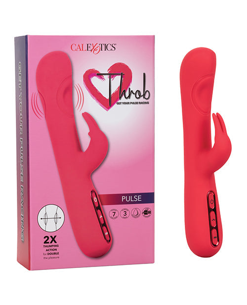 Throb Pulse Rabbit Vibrator | Pink G Spot Vibrator | Thumping Clit Vibrator | Best Vibrator for Women