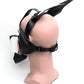 665 Playful Pup Hood - O/S Black/Red/White