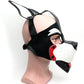 665 Playful Pup Hood - O/S Black/Red/White