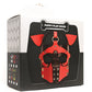 665 Playful Pup Hood - O/S Black/Red/White