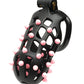 Sport Fucker Cellmate FlexiSpike Chastity Cage - Size 3 Black/Pink