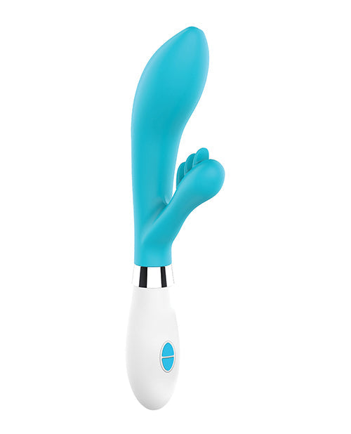 Shots Luminous G Spot Vibrator | Turquoise Agave Silicone Clit Vibrator | 10-Speed Rabbit Vibrator