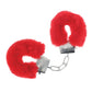 Shots Ouch! Classic Fluffy Handcuffs - Red