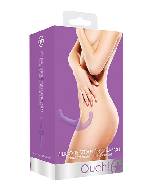 Shots Ouch Silicone Strapless Strap On - Purple