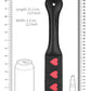 Shots Ouch Hearts Paddle - Black